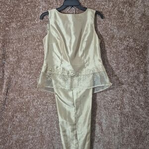 DRESS BARN Elegant Gold Women's Jumpsuit